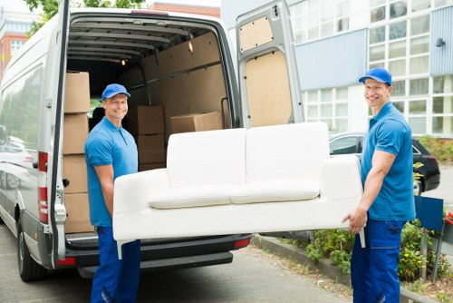 House removalists preparing a move in Kensington near residential streets