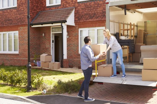 Professional removal team working on a Kensington residential move