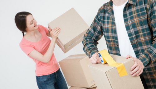 Local Kensington movers loading furniture for transport