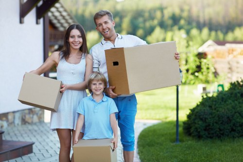 Local movers planning loading and parking for a Kensington property