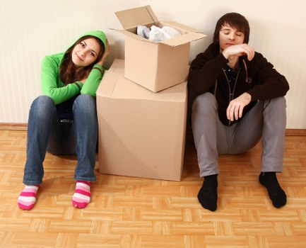 Local moving van service handling a business delivery in Kensington