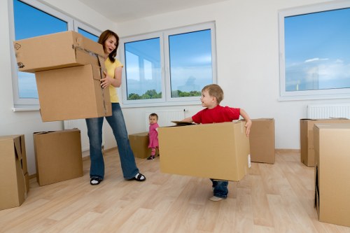 Kensington moving service preparing items for safe local delivery