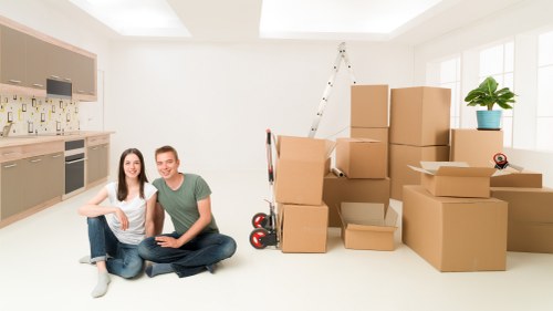 Man with van service assisting a local Kensington business relocation