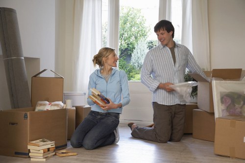 Local moving team handling a flat move in Kensington