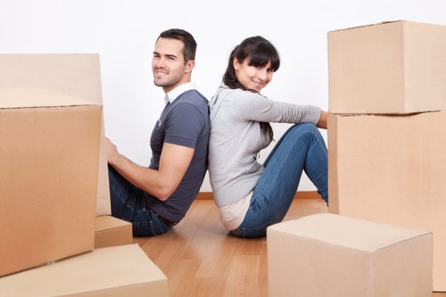 Careful furniture handling by Kensington removalists on moving day