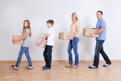Residents using storage in Kensington for furniture and boxes