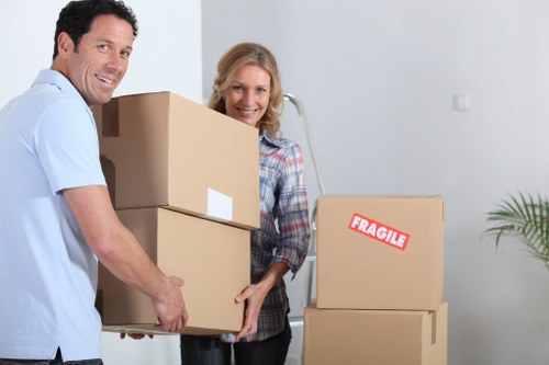 Protective packing and furniture handling during a Kensington home move