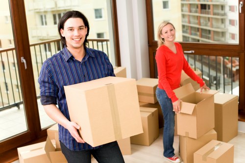 Professional Kensington office relocation with moving team