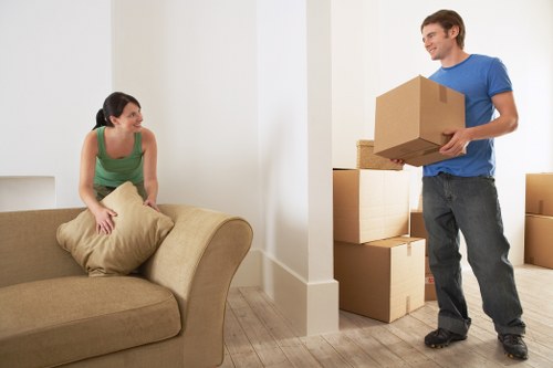 Packed moving truck for a home move in Kensington
